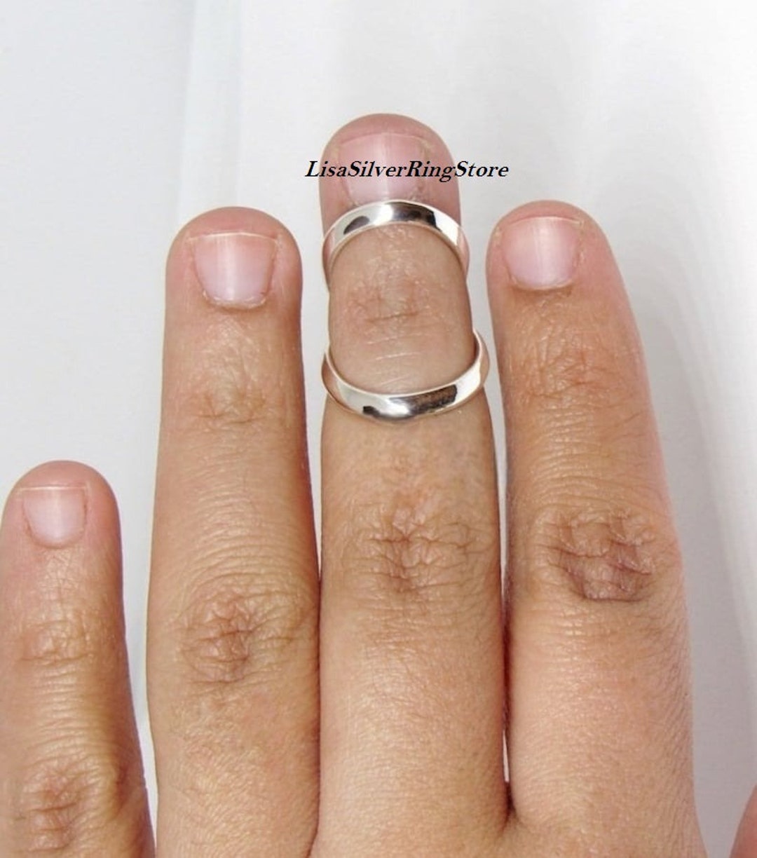 Ultimate Splint Ring Ring Splint Thin Swan Neck Splint in Silver for