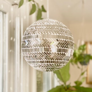 Handmade Mosaic Disco Ball with Unique Design for Home Decor, Parties, Weddings. FREE SHIPPING!