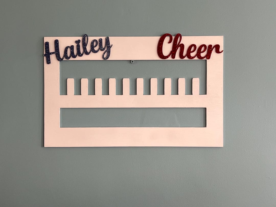 Custom Cheerleading Ring and Medal Holder, 18x11 Wood Display ...