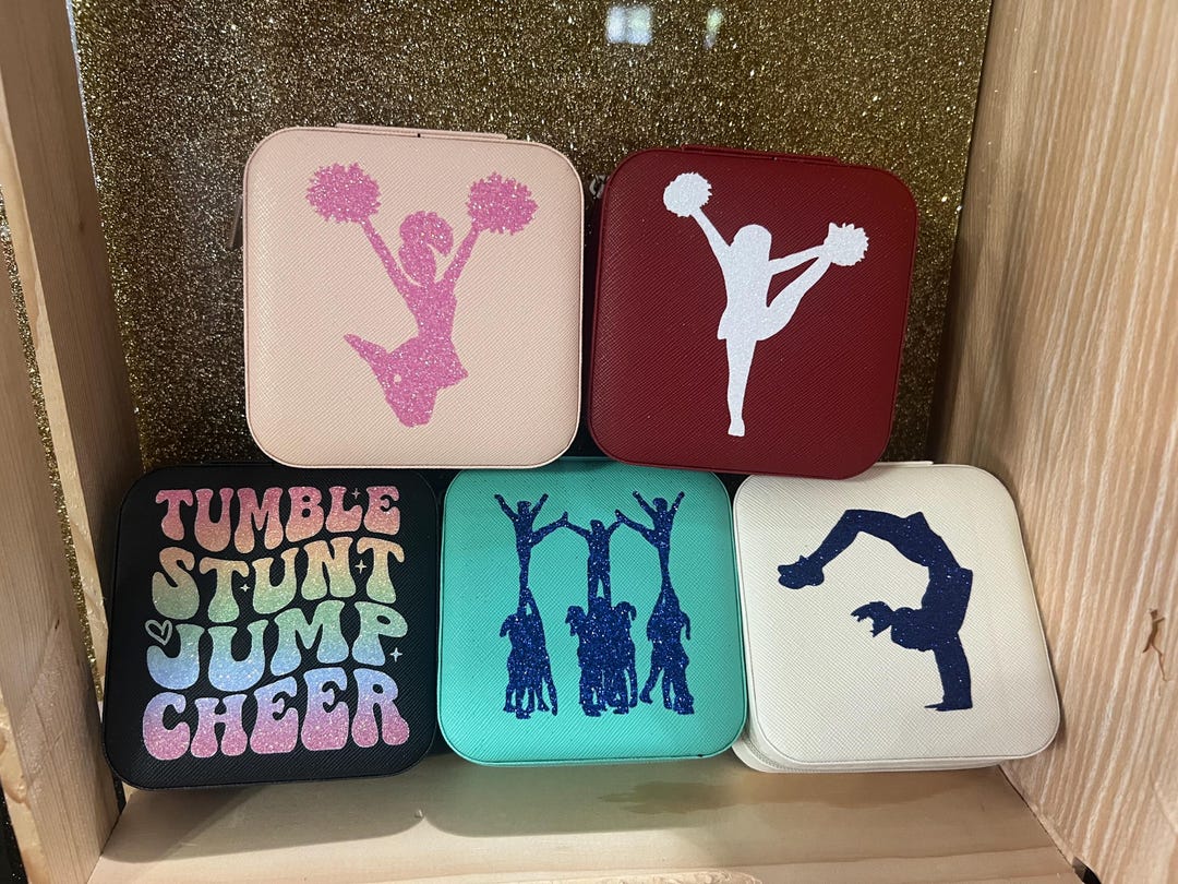 Box Rig Stunts Personalized Cheerleading Jewelry Box | Travel Case, Cheer Stunts - Etsy