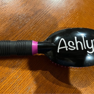 Custom Engraved Hairbrush, Personalized plastic Brush with Name, Gift for Her, Bridesmaid, Mom, or Kids
