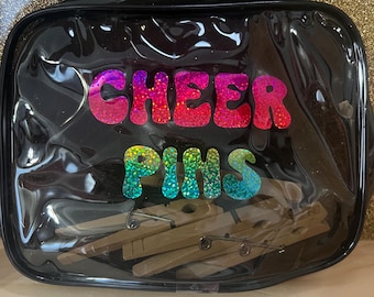 Cheerleading Pin Trading Bag: Cheer Competition Pin Display Tote