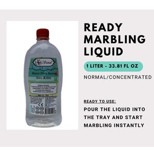 Ebru Art Marbling Liquid: Ready-To-Use, Normal or Concentrated (1 Lt)