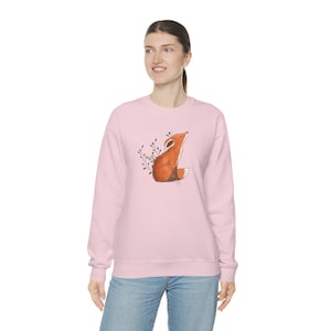 Fox Sweater,  Floral Fox Sweater, Mom Sweater, Fox Sweater for Her, Mothers day gift, Gift For Mom, Cute Fox Gift For Mom, fox lover