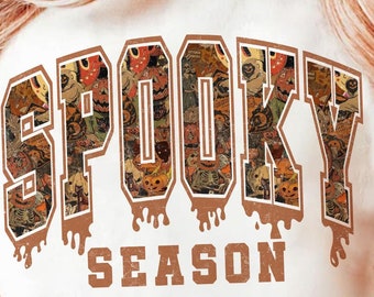 Temporada Assustadora Png, Retro Halloween Png, Abóbora Png, Halloween Png, Design De Sublimação De Camisa De Halloween, Morcegos Bruxos Png, Vibrações Assustadoras Png