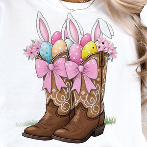 Howdy Easter Png, Western Easter Bunny PNG, Cowboy boots Easter, Happy Easter Png, Funny Easter Png, Retro Easter Shirt Png Design