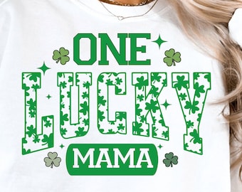 One Lucky Mama St. Patrick’s PNG SVG, Retro St. Patty's Day Png, Mama St. Patrick's Day Png, Lucky Png, St. Patrick's Day Png, Shamrock Png