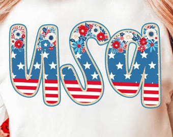Estados Unidos preppy PNG, EE. UU. floral PNG, Estados Unidos 1776 PNG, 4 de julio PNG, Bandera de EE. UU., Día de la Independencia de Estados Unidos PNG, Diseño de camiseta con bandera estadounidense retro