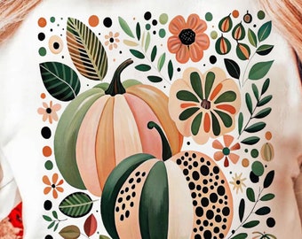 Boho Pumpkins Fall PNG Leopard Pumpkin Boho Fall Shirt Png Fall Pumpkin Season Boho png Trendy Fall Thanksgiving Autumn vibes Png