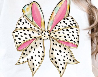 Glitter Easter Bunny Coquette PNG, Happy Easter png, PNG, Easter Brushstroke png, Girls Easter Png, Bunny Ears, Bunny Bow Png Sublimation