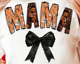 Horror mama png, Horror Halloween png, Halloween png, Horror movies png, Spooky vibes png, Gothic png, Sublimation png design, Mama png