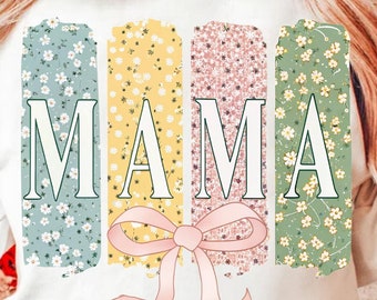 Floral Mama Coquette PNG, Boho Mama PNG, Mothers Day Png, Floral Spring Png, Gift for Mom, Mother, Pink Mama Shirt Design, Motherhood png