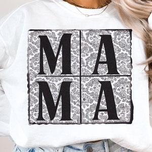 Lace Mama Coquette Png, Mama Png, Floral Mama Chinoiserie Png, Mama Varsity Png, Mothers Day Png, Gift for Mom, Lace Coquette Bow Png