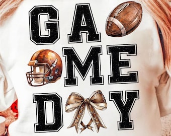 Coquette Football png, Football Bow png, Football mom png, Football png, Game Day, Fall Football png, Football Season Png, Sports png