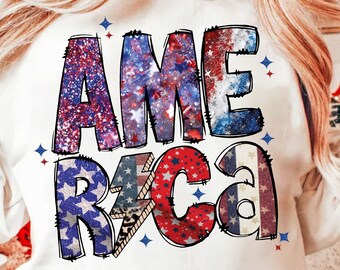 Amerika Sublimation png, Amerika png, 4. Juli Sublimation Designs herunterladen, trendige 4