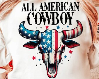 Alle amerikanischen Cowboys wieder PNG, Western Png, 4. Juli Png, Western 4. Juli Png, Fourth Of Jul Png, Amerika Png, Sublimationsentwürfe