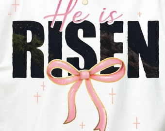 He is Risen PNG, Retro Easter Png, Matthew 28:6, Christian Easter png, Easter Jesus png, Bible Verse Png, Easter Brushstroke, Easter Bunny