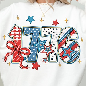 1776 Coquette Png, America Brushstroke Png, Retro USA Png, 4th of July Png, Preppy Memorial Day PNG, America Coquette png, Vintage America