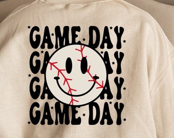 Game day SVG, Baseball svg, Softball svg, SVG cut file for shirt, for Silhouette Cameo, Cricut design, Commercial Use Digital Download