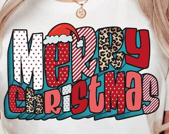 Buon Natale PNG / Design Download Png / Sublimazione / Cute png / retrò png / Disegni camicia / Sublimazione PNG / Grafico /