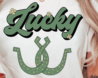 Lucky SVG, St Patrick's Day Svg, Irish Svg, Clover Svg, Lucky Shamrock Svg, Sublimation Designs Digital Download