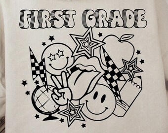 First Grade svg, 1st Grade svg, First Grade Shirt SVG and Png files included for Cricut, CNC and Silhouette machines svg cut files.