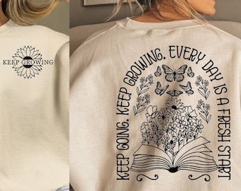 Keep Going SVG PNG, svg cut files for Cricut, Self love svg, Inspirational svg, Wildflower svg, tshirt svg, boho svg, strong woman svg