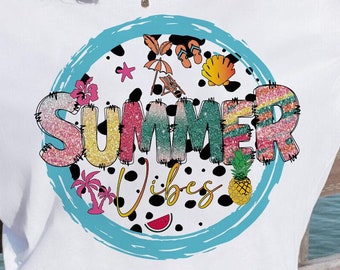 Summer Vibes Dalmatien Dots Png, Summer Vibes PNG, Téléchargement numérique Png, Doodle lumineux, Lake Days Png, Bonjour l'été png, plage png, vacances