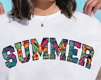 Retro Floral Summer Png, Summer Png, Retro Summer png, Summer Sublimation, Floral png, Png Sublimation, Digital Download