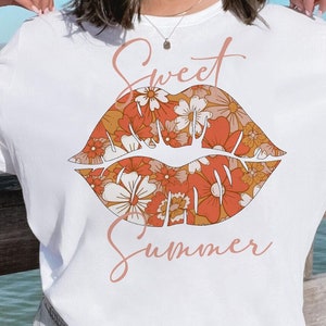 Sweet Summer png, Women’s summer sublimation file, Summer sublimation, Summer png, Retro png, Sublimation Design, Digital Download
