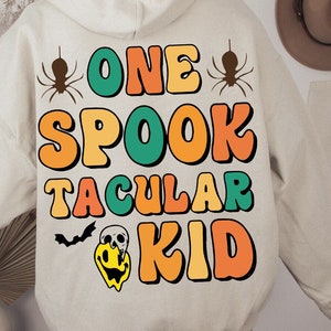 One Spooktacular Kid SVG Children's Baby Halloween Shirt svg Halloween Design Spooky Season Fall Sublimation png Instant Digitale Download