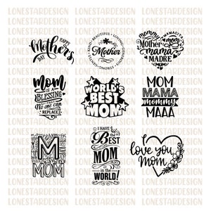 Mama svg Bundle hand beschriftet | Muttertag svg | Mama Leben svg | mama svg | gesegnete Mama svg | Mama von Jungen Mädchen svg | Mama Zitate svg png