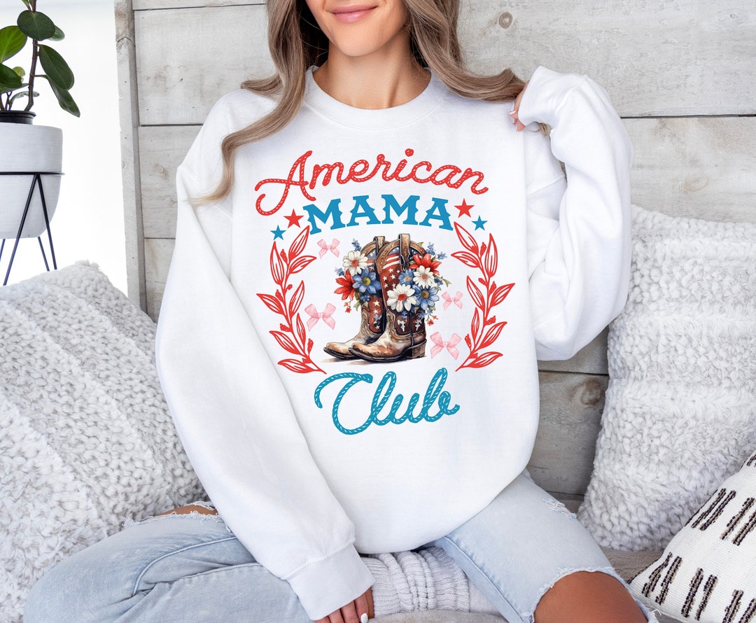 American Mama Png, Coquette 4th of July Png, American Cowgirl Club Png ...