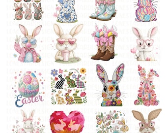 Easter Png Bundle, Easter Day Png Bundle, Retro Easter Coquette Bow, Bible Verse, Easter Png Chinoiserie Easter Png, Coquette Easter Png