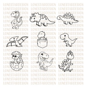 Dinosaurier SVG, Dinosaurier Clipart, SVG-Dateien, T-Rex SVG, Dinosaurier geschnitten Dateien