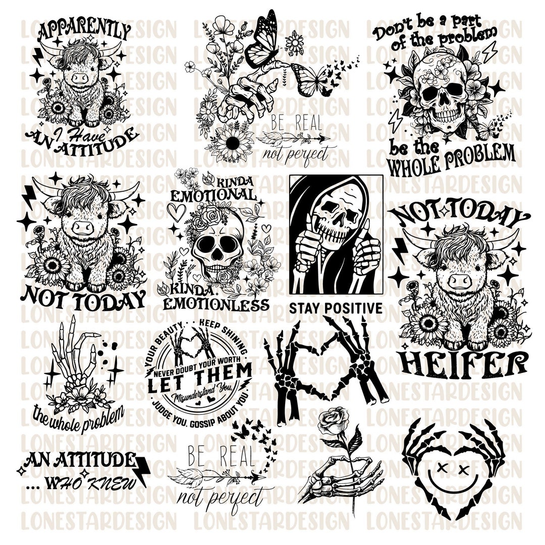 Sarcastic Front and Back Shirt Svg Bundle, Funny quotes Clipart svg, Retro Sarcastic Svg, 
