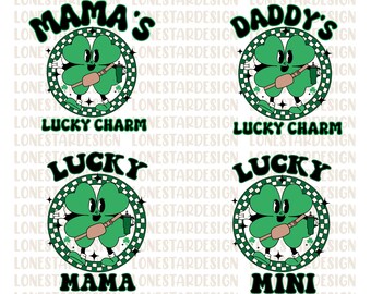 Lucky Family PNG SVG, St Patrick's Day Svg, Irish Svg, Clover Svg, Lucky Shamrock Svg, Sublimation Designs Digital Download