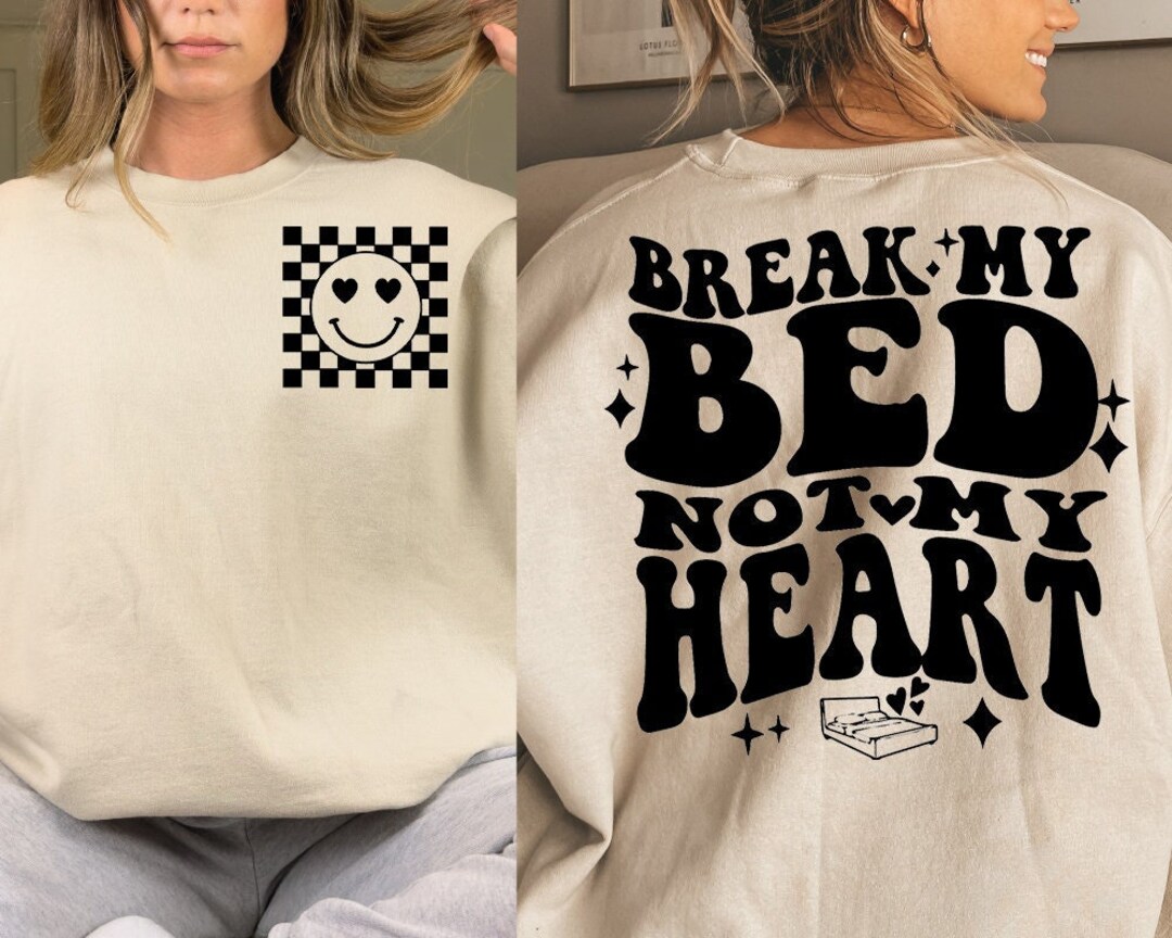 Break My Bed Not My Heart Svg, Funny Valentines Svg, Funny Women Svg