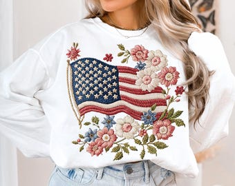 Bandera de Estados Unidos de estilo preppy, coqueta, PNG, 4 de julio, PNG, cuadros de Estados Unidos, Día de los Caídos, PNG, pincelada de Estados Unidos, EE. UU.