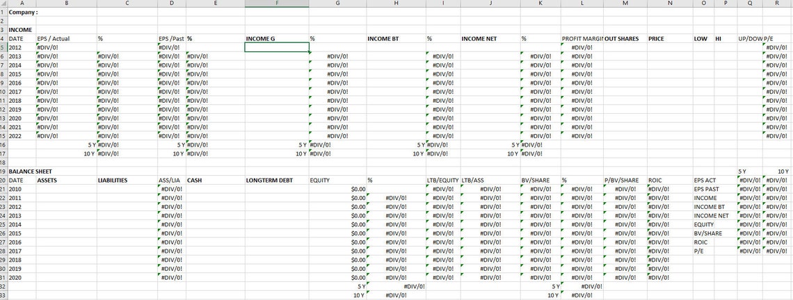 Stock Analysis Tool - Etsy