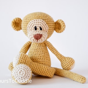 colorful crocheted monkey