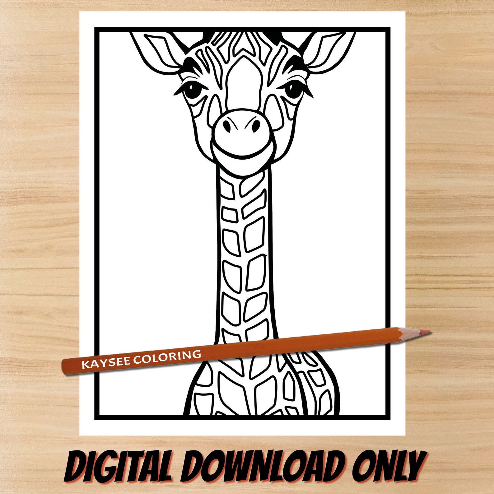 Giraffe Coloring Pages, Giraffe Printables, Cute Giraffe Coloring Pages ...