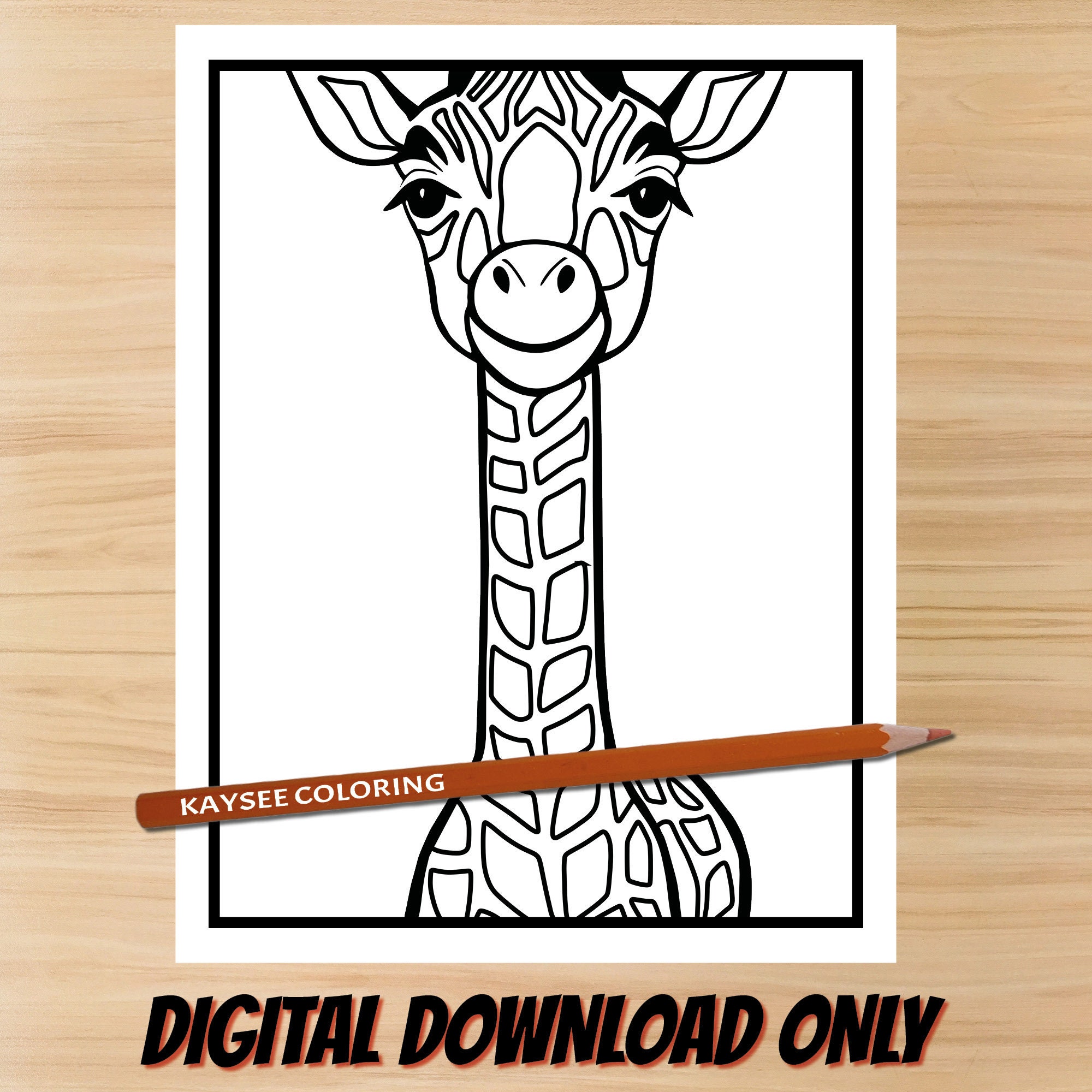Giraffe Coloring Pages, Giraffe Printables, Cute Giraffe Coloring Pages ...