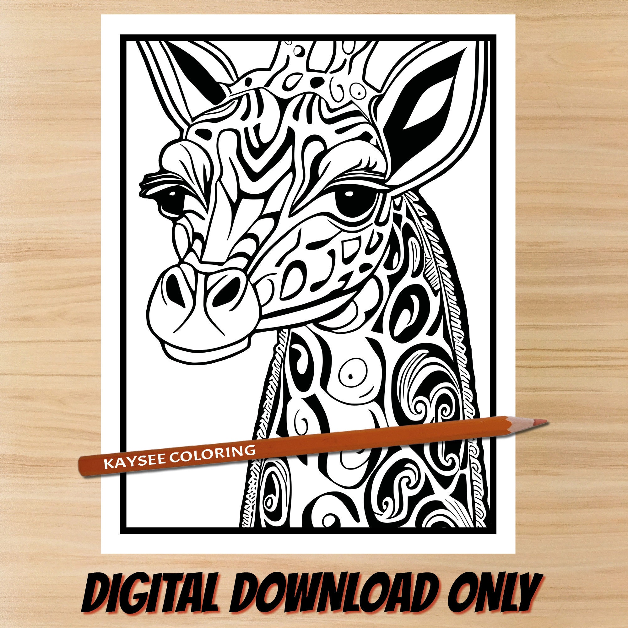 Giraffe Coloring Pages, Giraffe Printables, Cute Giraffe Coloring Pages ...