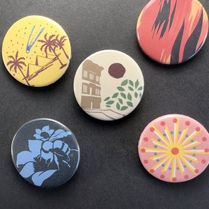 Bright Eyes Album Art Pins: Handgemachtes Musik-Flair, 5er Set
