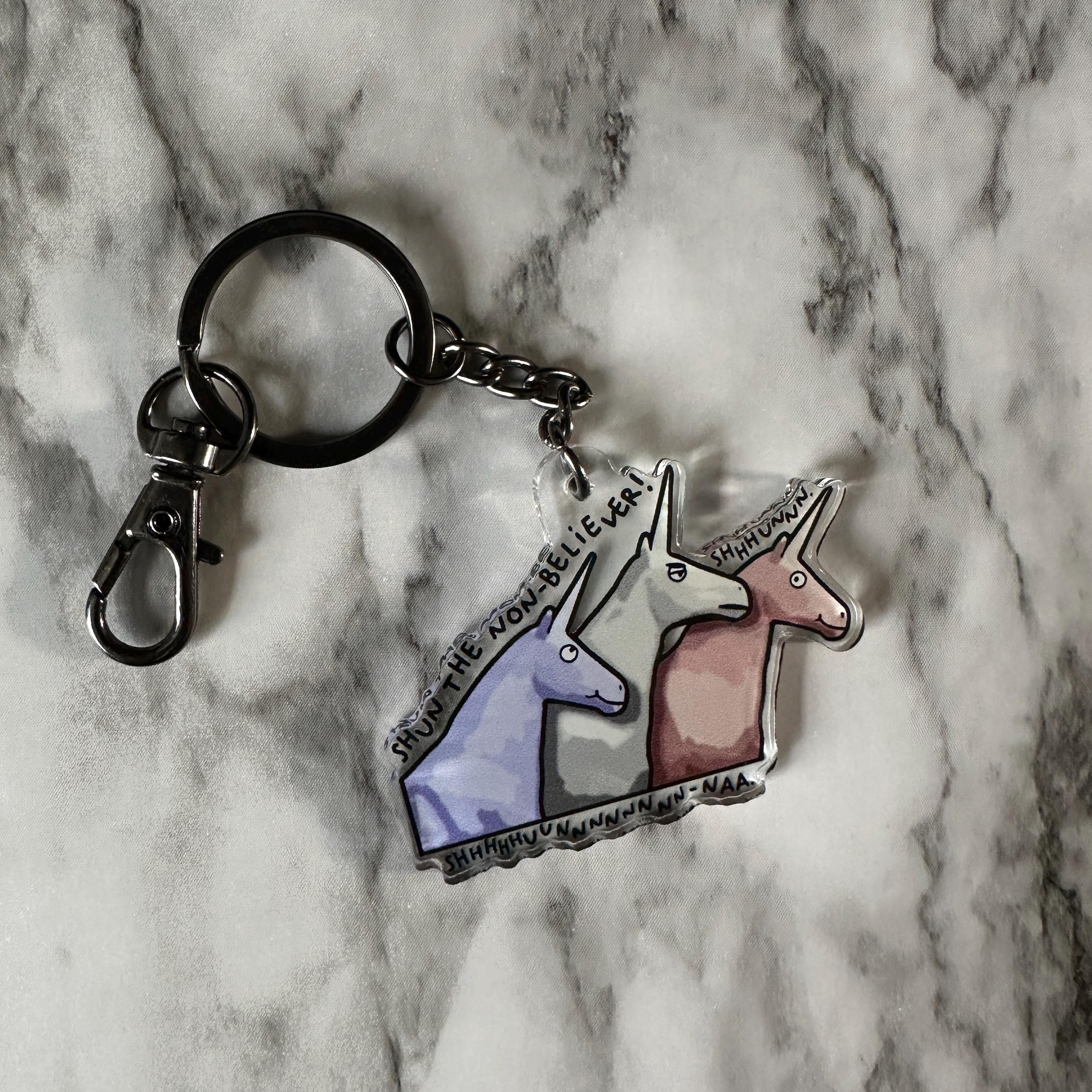 Charlie the Unicorn Keychain: Millennial Nostalgia Humor