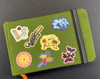 Bright Eyes Album Art Stickers: 1in Mini Vinyl Stickers - Pack of 9