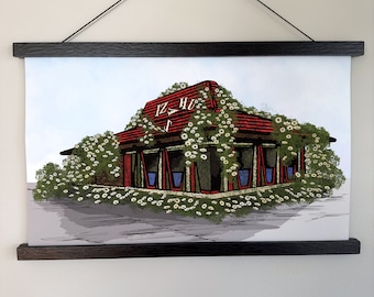 Stampa artistica di Pizza Hut Reclaimed by Nature: ispirata ai Talking Heads