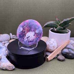 Posavasos epoxi Nebula: Arte hecho a mano con tinta de alcohol, decoración del hogar