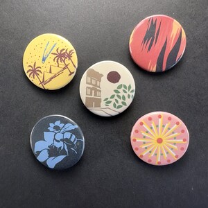 Bright Eyes Album Art Pins: Handmade Music Fan Flair, Set of 5